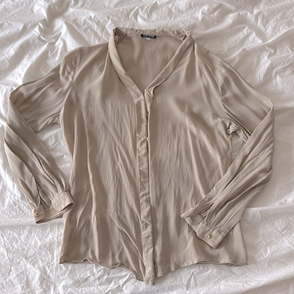 Vintage Giorgio Armani silk button down top